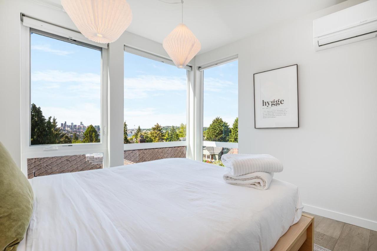 Rooftop Patio With Waterview, Private Garden & Grill 3Br 3Ba- Modern Cityscape Seattle Exterior foto